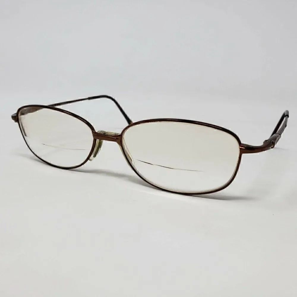 SAFILO ELASTA COPPER OVAL EYEGLASSES 54 16 135